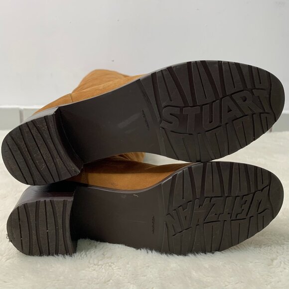 Stuart Weitzman Women's Caramel Brown Dunkirk Over-The-Knee Boots Size 6 - Picture 11 of 12